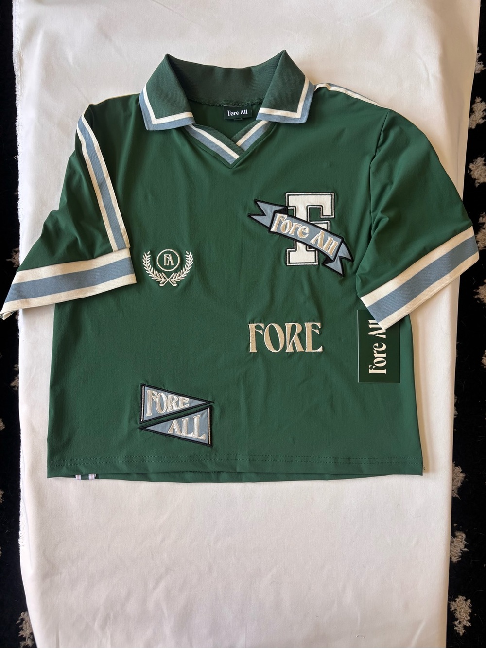 Fore All Women's Green Short-Sleeve Jersey Polo